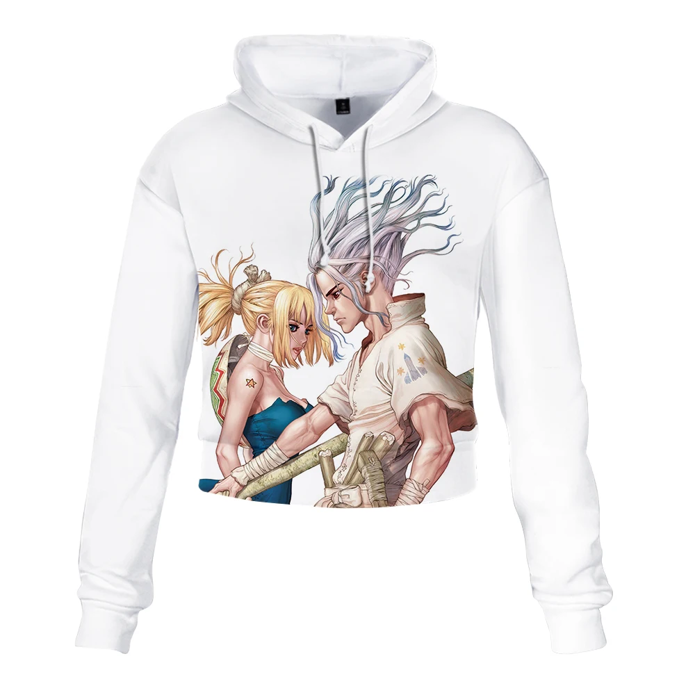 Dr. stone Новинка, сексуальная толстовка, Женская толстовка, одежда с капюшоном, Harajuku, толстовки с принтом, уличная одежда, свитшоты больших размеров, повседневные