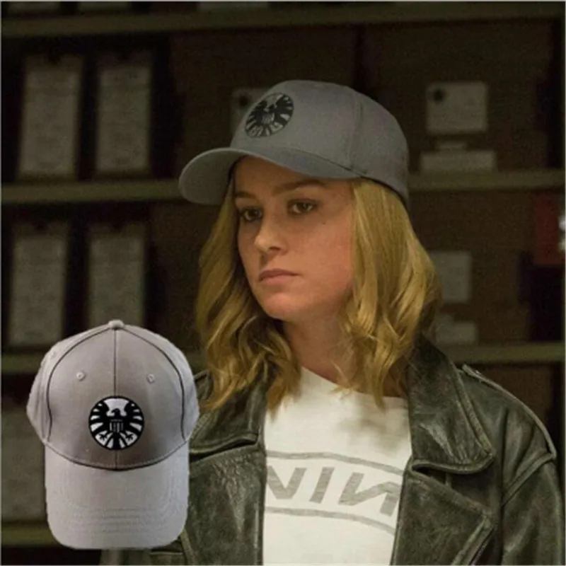 Унисекс регулируемые кепки Captain Marvel Carol Danvers шляпа от солнца в стиле хип-хоп Snapback