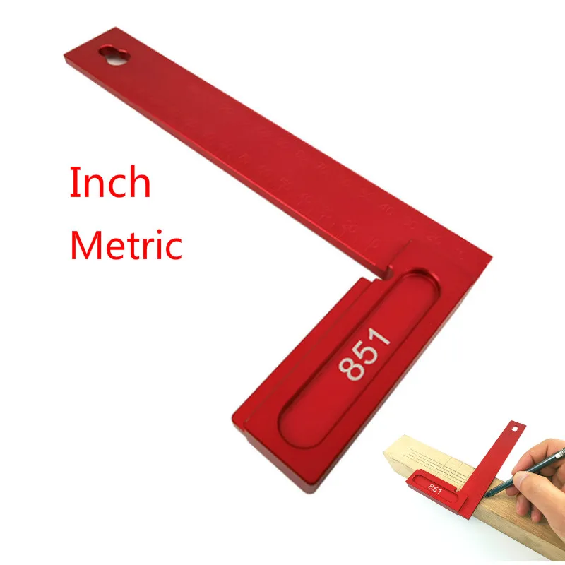 

Metric Inch T-200 Woodworking Scribe Aluminum Scribing Gauge Woodworking Carpenter Scriber Marking Device
