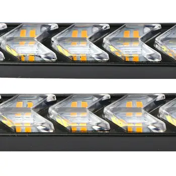 

Lights LED 6 LED Strip Light DC 12V 2pcs Waterproof Light Strip White+Yellow