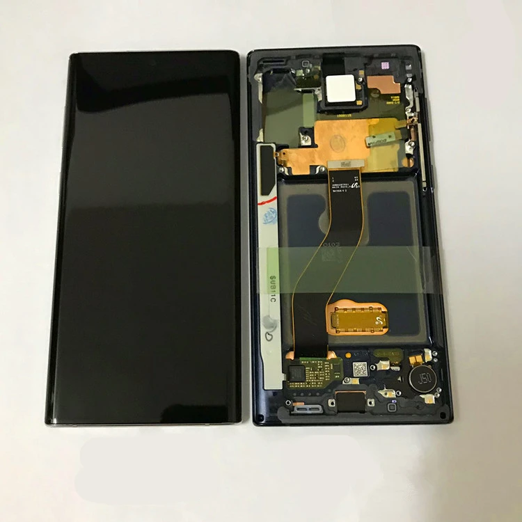 AMOLED для SAMSUNG Galaxy Note 10 ЖК-дисплей сенсорный экран с рамкой для SAMSUNG Note 10 дисплей Note10 N970F N970U N970N N9700