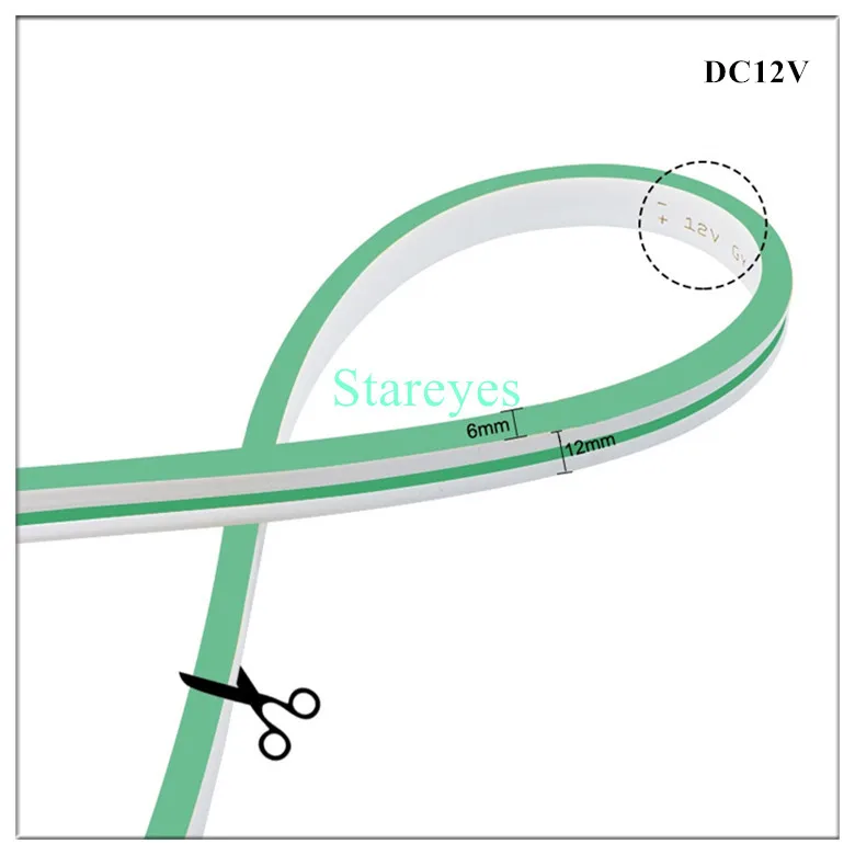 30 шт. светодиодный неоновый светильник водонепроницаемый DC12V светодиодный SMD 2835 5 м 120 светодиодный s/m Диодная лента Гибкая Веревка Декор ленты рекламная лампа