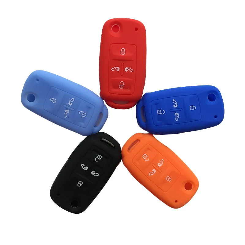 

Car Remote Key Cover Case for Volkswagen Multivan Sharan Caravelle Transporter Caddy Alhambra Flip Key Case for Keychain Alarm