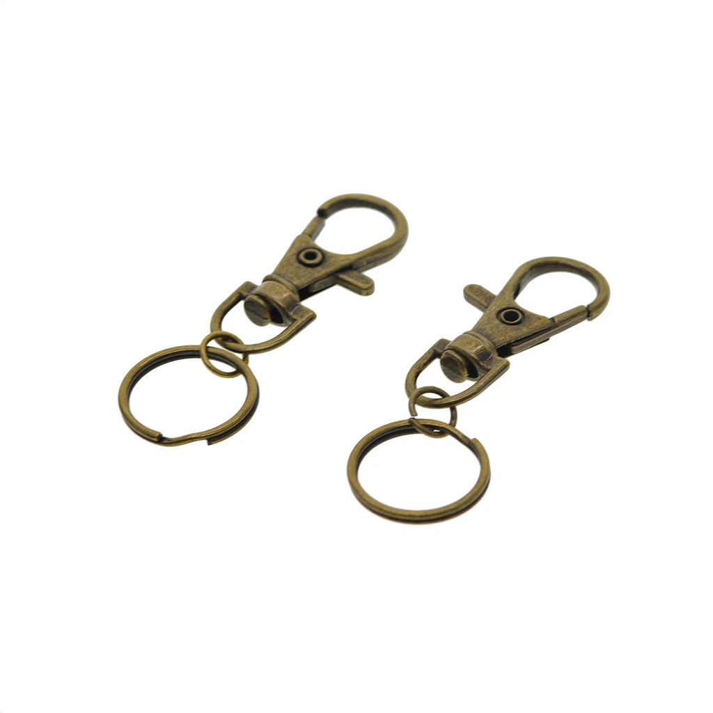 

10Pcs Metal Lanyard Hook Swivel Snap Lobster Clasp Clips Craft Findings DIY
