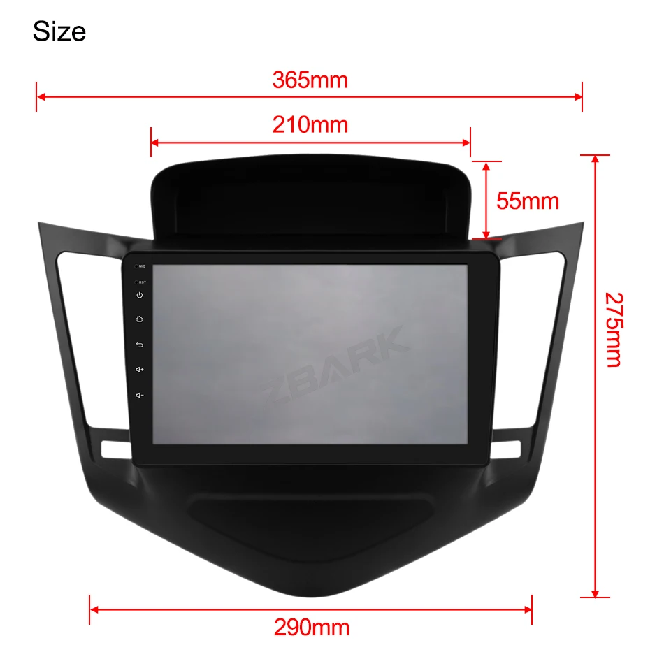 Perfect 9 inch 2 din Android 9.0 Car Radio  Multimedia Player Stereo Navi GPS no dvd for Chevrolet Cruze sedan 2009 2010 - 2013 YHTK045 11