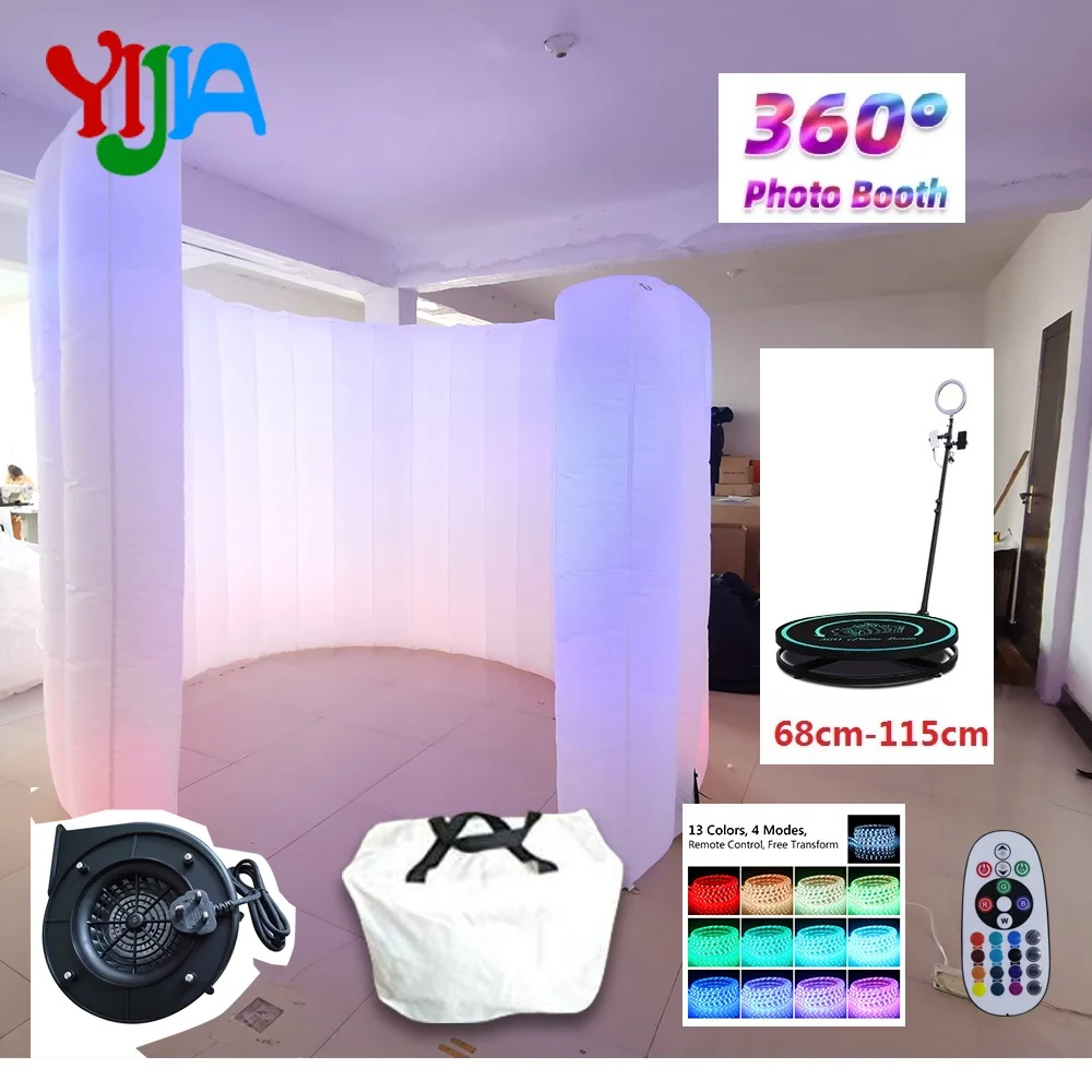 Автоматическая 360 круглая надувная фотобудка настенная градусная видеокамера
