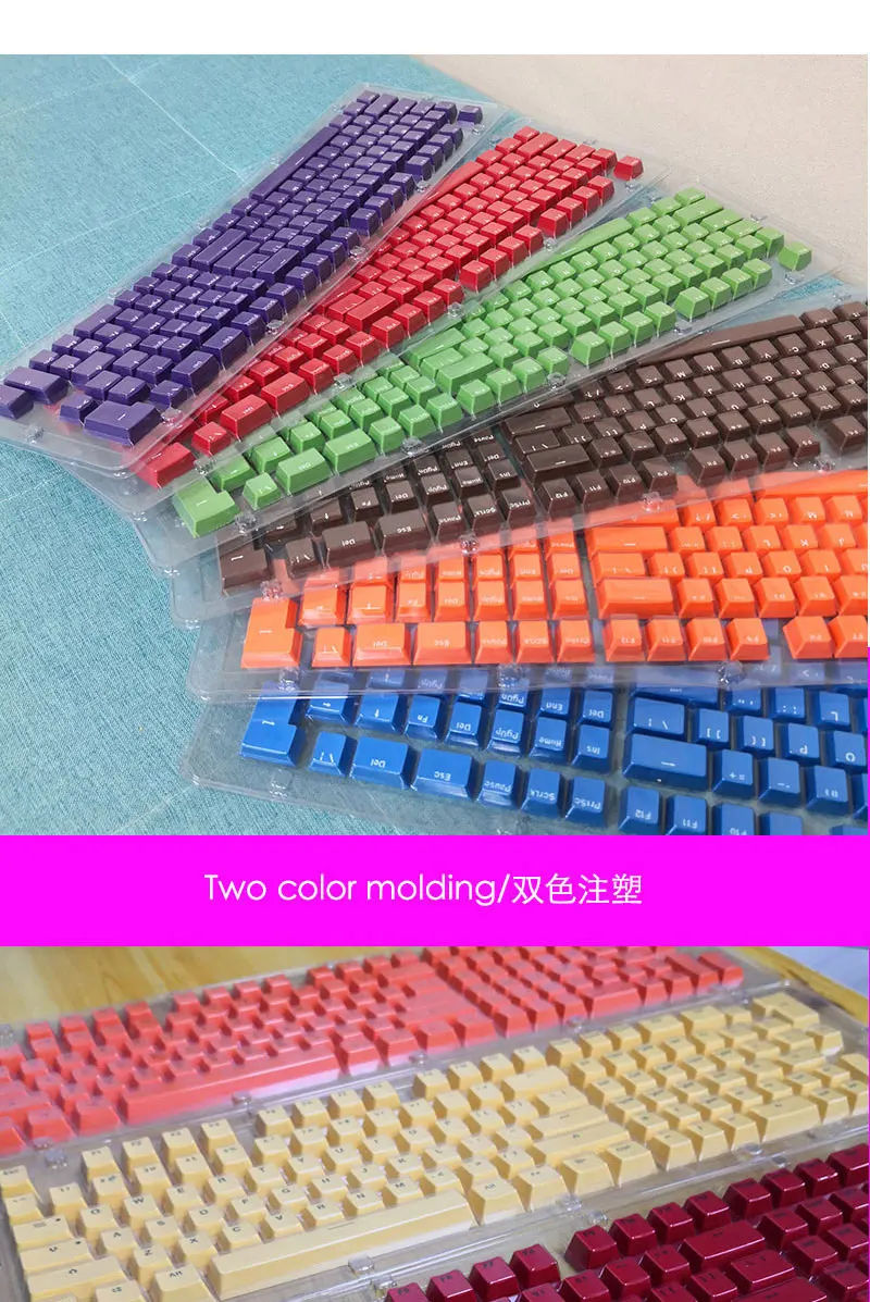 118keys OEM Mini Keycaps For Gaming Mechanical Keyboard 61/64/68/71/78/82/84/87 Keys Keyboard ISO Layout Spanish/French/English best office keyboard