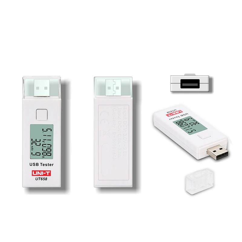 Мини UT658 безопасности USB тестер цифровой измеритель тока Напряжение монитор