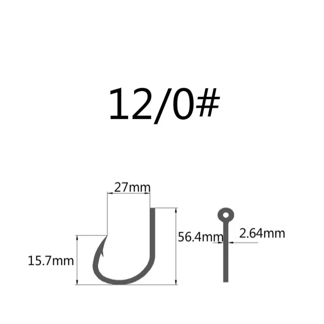 50pcs Mustad Hooks Jig Bait Deep Ocean  10827np# 4X Strong  Barbed Fishhook  Pesca Anzol Iron Board N