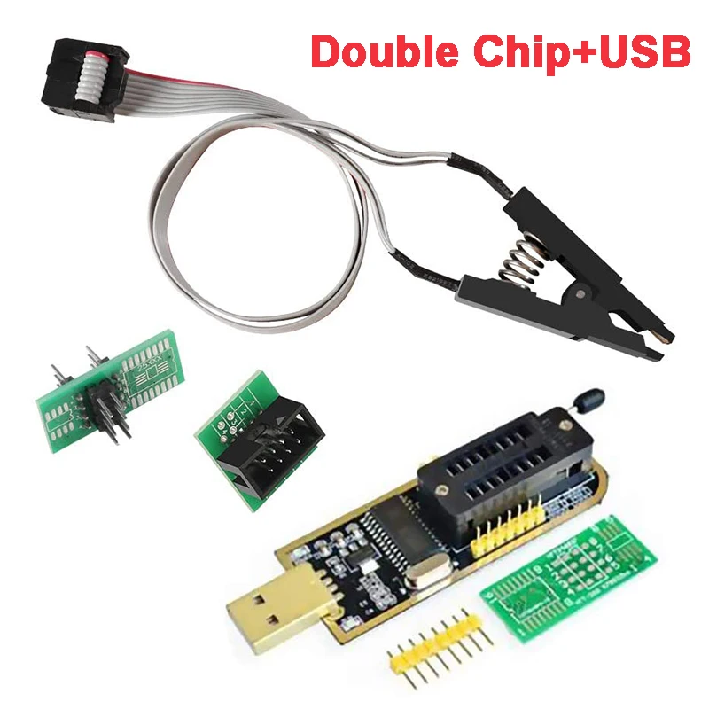 SOIC8 SOP8 тестовый модуль программиста DIY Kit Flash Bios CH341A EEPROM 24 25 серия для 25CXX/24CXX