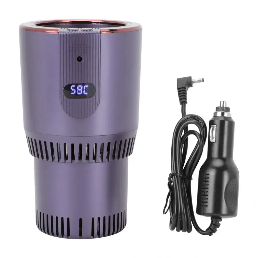 DC Adapter Подогреватель чашки Интеллектуальный автомобильный Подогрев Чашек охладитель электрический контроль температуры держатель кружки с дисплеем подогреватель кофе - Цвет: DC Adapter