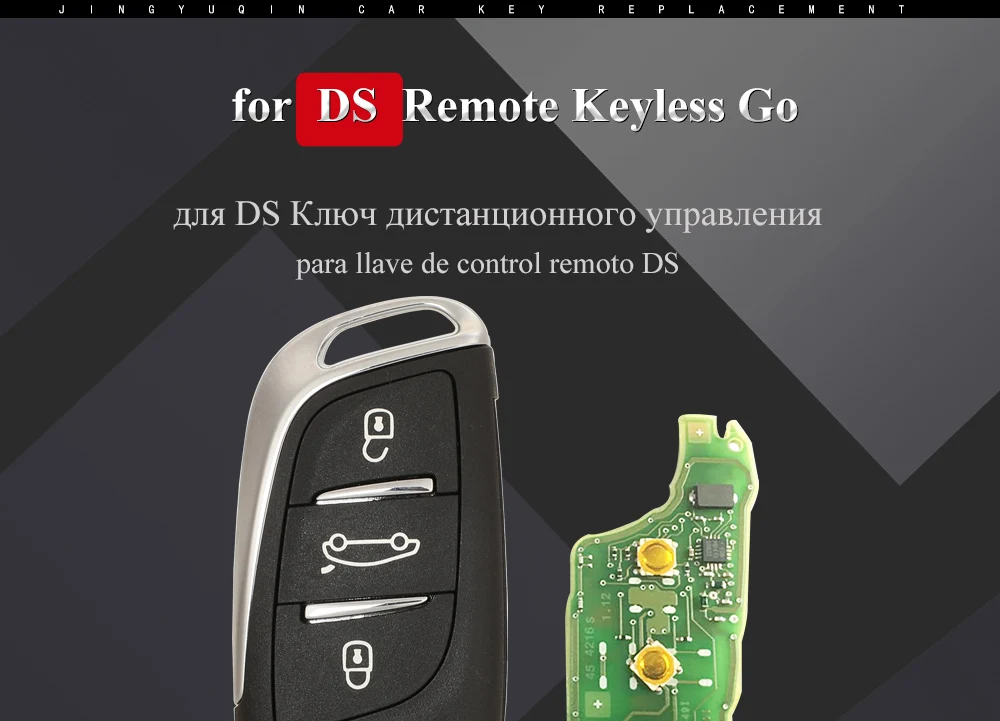 Keyforkess 3 pulsanti originali 433.92Mhz FSK ID46 PCF7941 Chip pieghevole Flip Car Key per Citroen DS3 DS4 DS5 C4L C4 telecomando automatico - H8eeaa1bea96f408aa876c5012e9b950eL