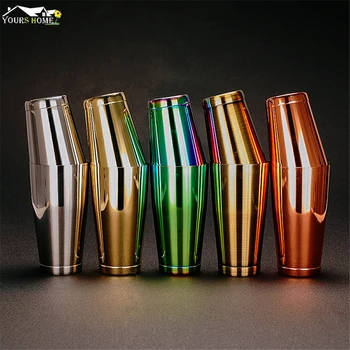 

Stainless Steel Cocktail Boston Bar Shaker: 2-piece Set: 18oz Unweighted & 28oz Barware