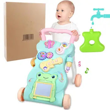 

Kidlove Multifunctional Baby Adjustable Speed Walker with Music Educational Drawing Board Toy