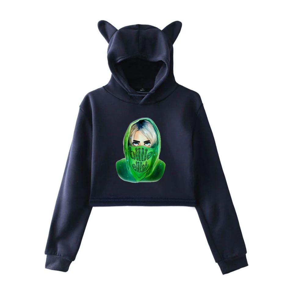 Billie Eilish худи Харадзюку толстовки Женская одежда розовая толстовка одежда для девочек уличная с капюшоном зимние топы с длинными рукавами