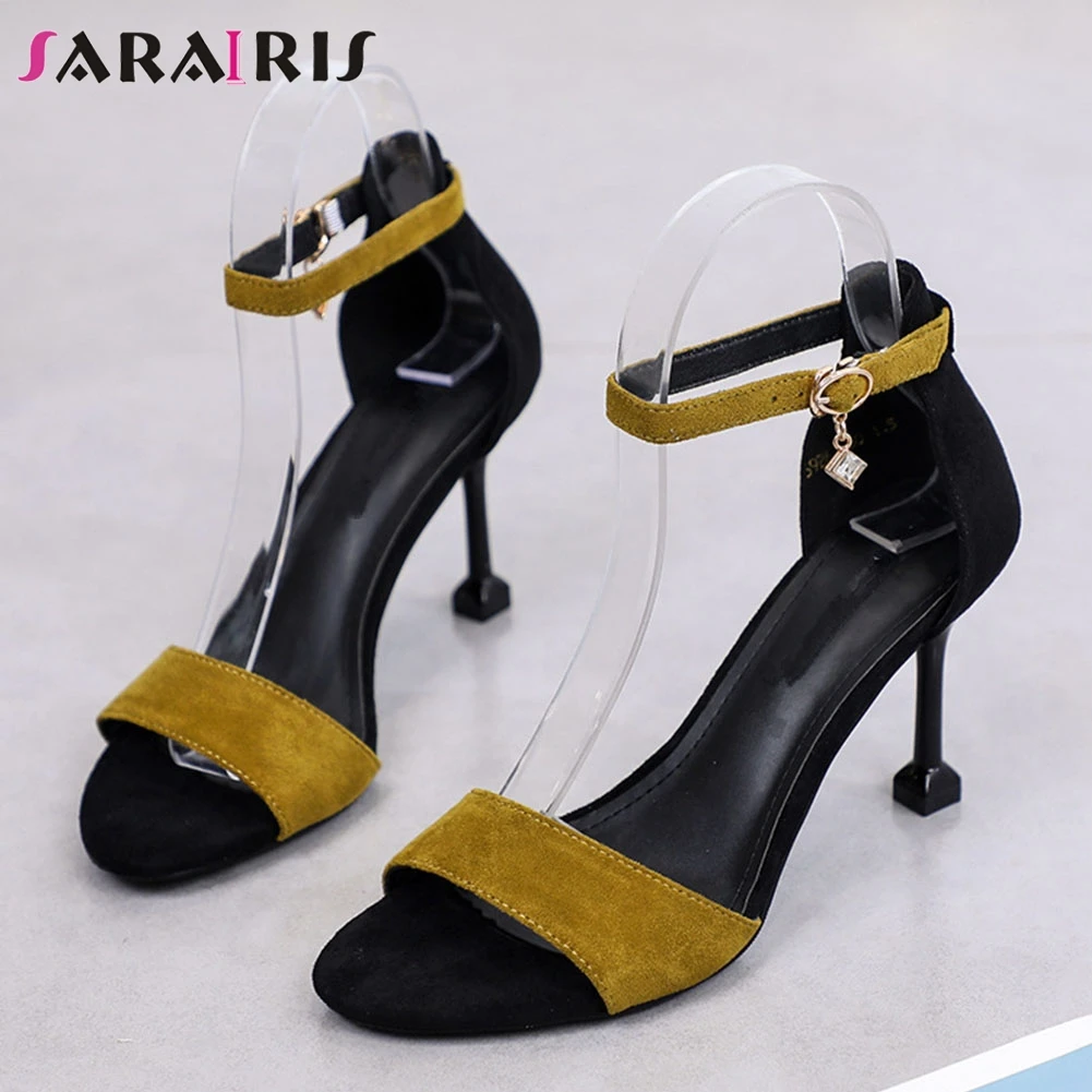 

SARAIRIS Elegant Concise Summer Date Sandals Cool Patchwork Party Sandals Women High Heels Shoes Woman
