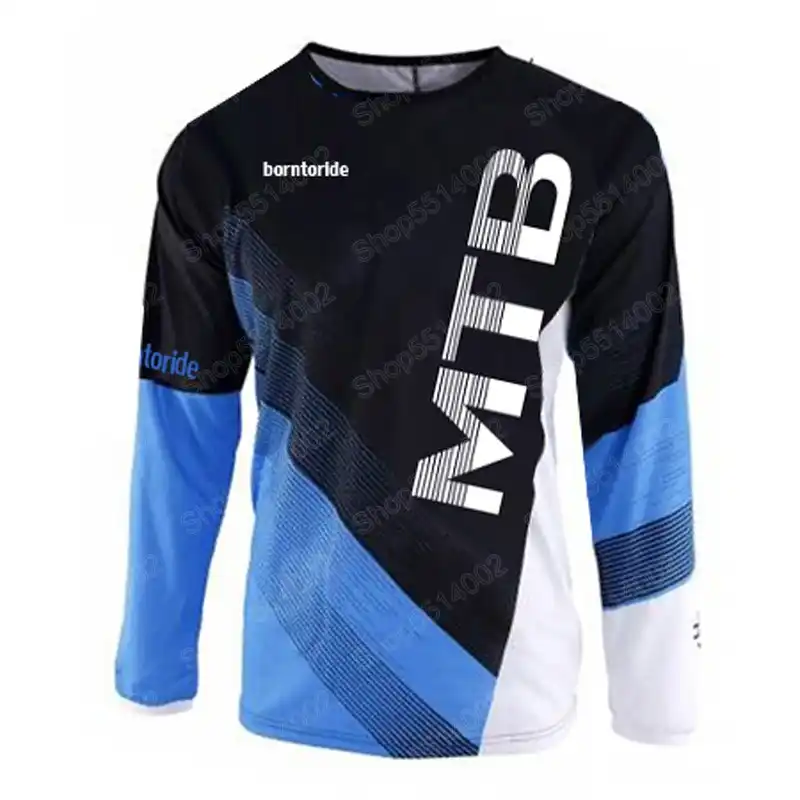 blue mtb jersey