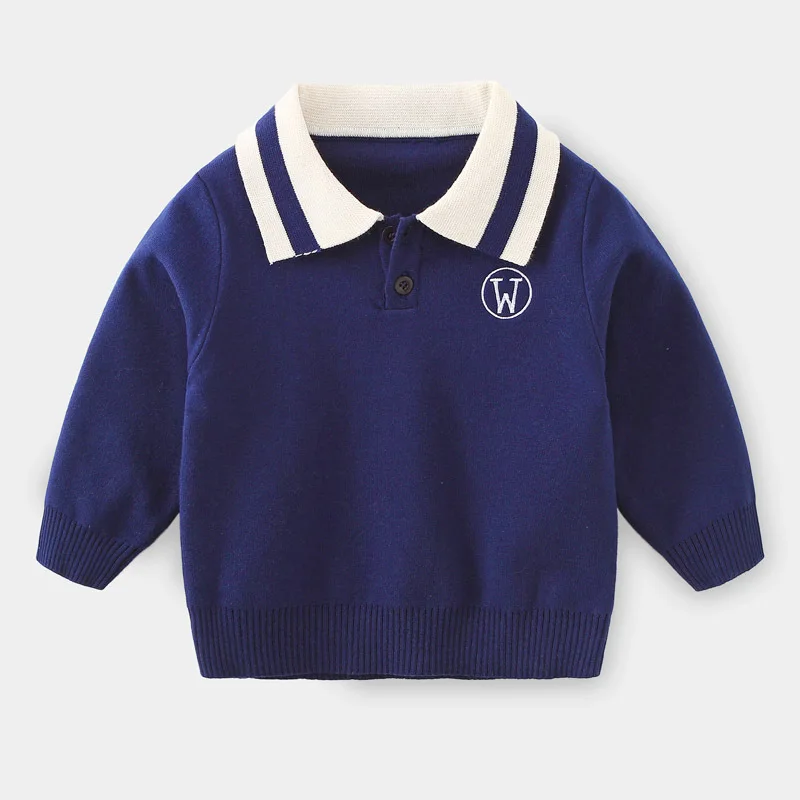dark blue Одежда с радугой школьная водолазка для девочки свитер с паетками свитер детский для мальчика кофта для девочки флис вязаная одежда для малышей рождественский свитер для мальчика - Цвет: dark blue
