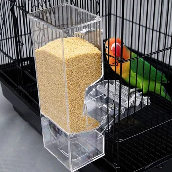 

Best 1 Pcs Feeder Bird Automatic Feeders Bird Food Ontainer Bird Food Feeders for Pigeons Parrot Starling Pet Birds Feeding Dev