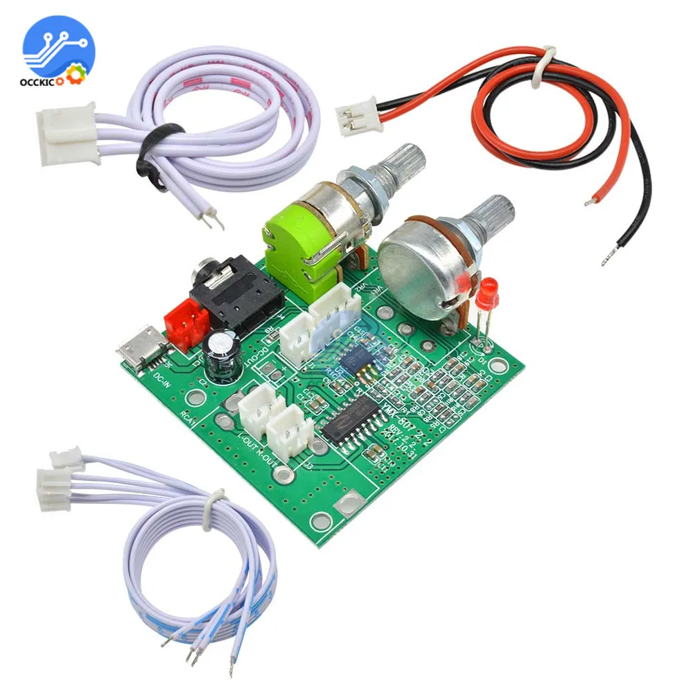 DC 5V 20W 2 1 Двухканальный аудио усилитель класса D 3D объемный стерео цифровой