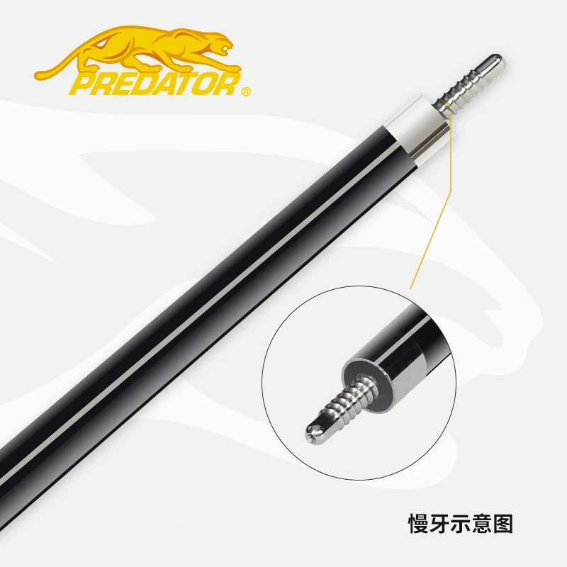 PREDATOR Billiard Pool Cue Black Technology Shaft Professional Carbon Fiber Shaft 12.4mm 12.9 mm Hot Sale Tecnologia Billar - Цвет: Slow-joint-12.4mm