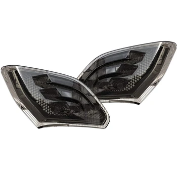 

2 Pcs LED Side Marker Lights for Jeep Wrangler JL 2018 2019 Front Fender Lamps Smoke Lens