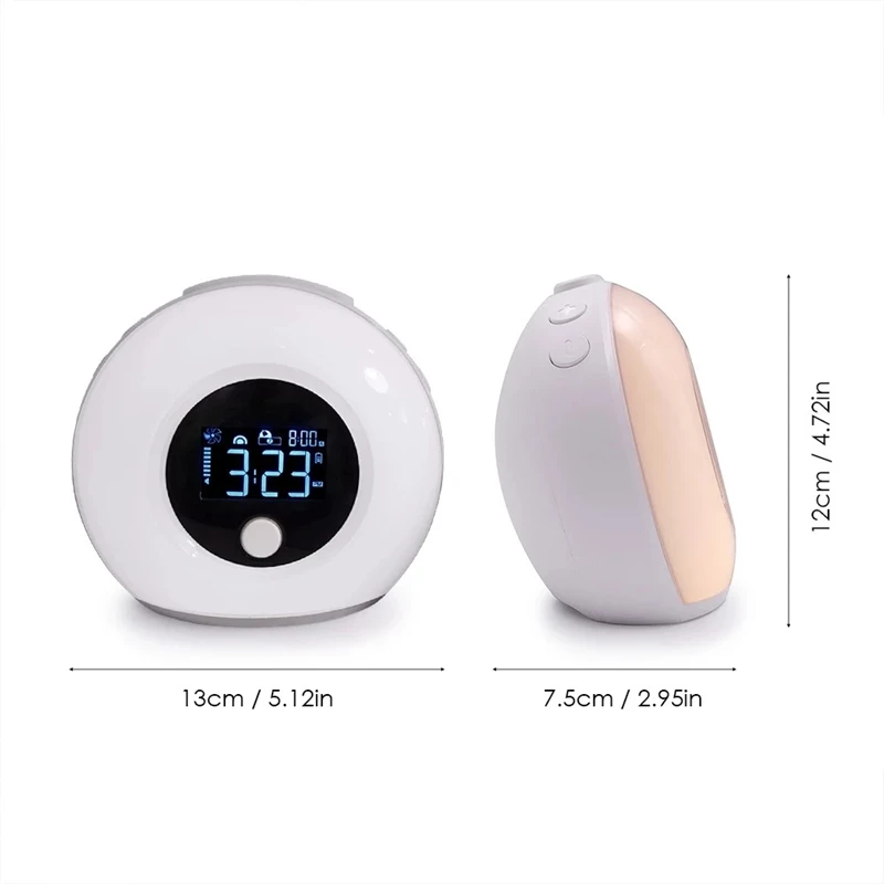 

5W LED Smart Touch Night Light Alarm Clock USB Charging Colorful bluetooth Music Speaker With LCD Digital Time Display Desktop