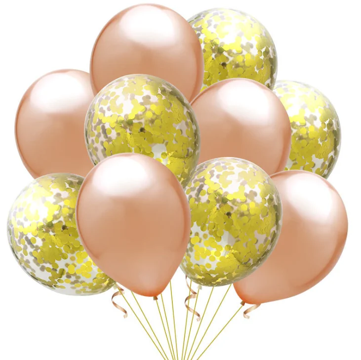 12 дюймовые латексные воздушные шары и цветные конфетти украшения для дня