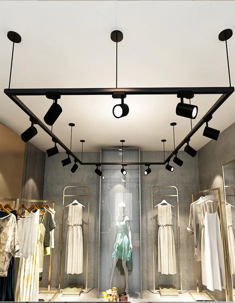 Description Picture 6 of itemWhole Set Led Track Light Rail 0.5/1M Spot Light Led 12/20/30/40W Track Lighting System Fixtures Spotlight Home Shop Living Room