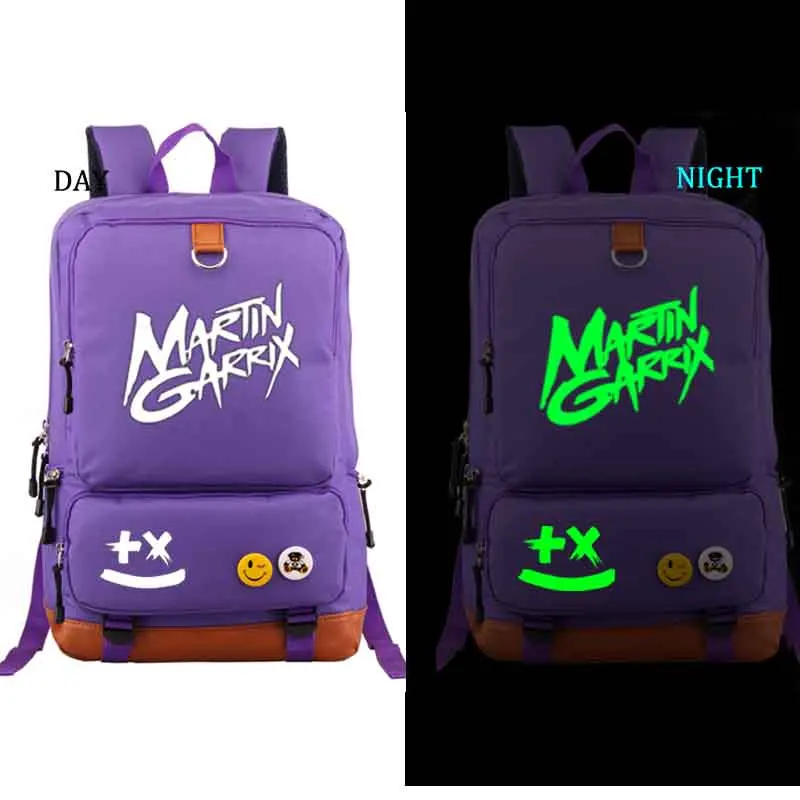 style3 purple Martin garrix noctilucous школьная сумка рюкзак DJ Студенческая Школьная Сумка Повседневный рюкзак для мужчин и женщин рюкзак для ноутбука рюкзак - Цвет: style3 purple