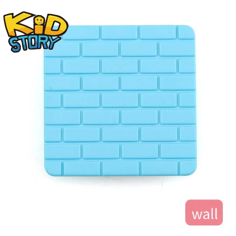 wall Мини-конструктор из одного кирпича, Магнитный конструктор, дизайнерские игрушки, 3D Строительные блоки для раннего обучения, DIY Кирпичи для детей, магнитные плитки - Цвет: wall