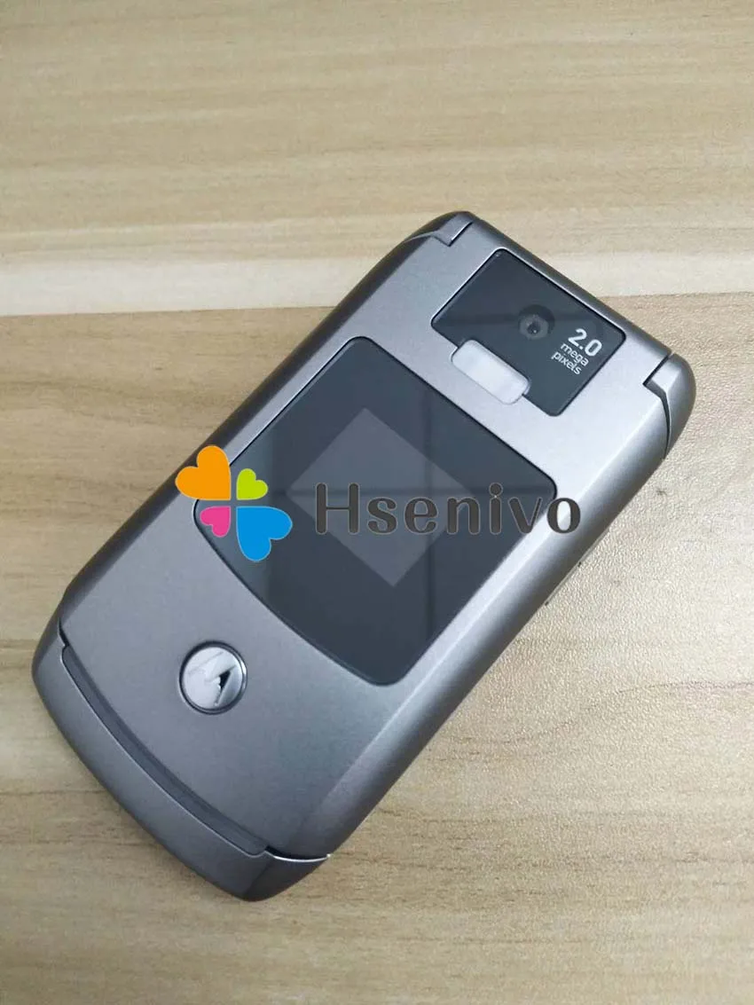 V3X хорошее качество оригинальная мировая версия флип GSM Quad Band Motorola Razr V3x мобильный телефон один год гарантии - Цвет: Серый