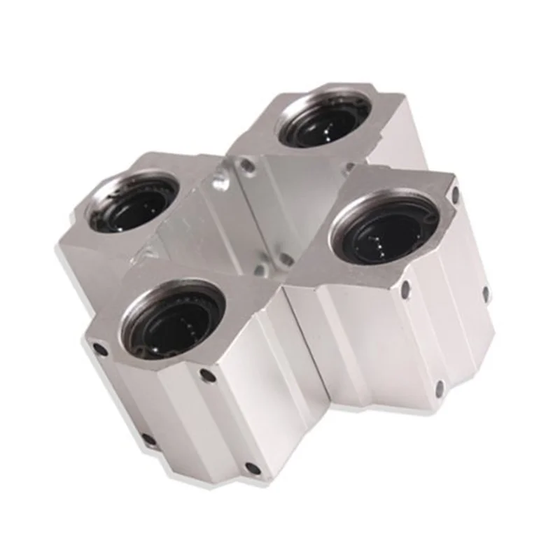 Promotion! 4 Pcs SC20UU 20mm Aluminum Linear Motion Ball Bearing Slide Bushing for CNC