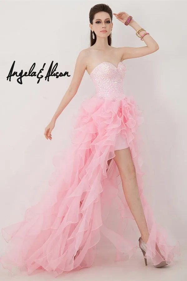 Robe de soiree Новая мода vestido de festa длинное милое платье с оборками и кристаллами из органзы Вечерние платья для выпускного вечера платья подружки невесты