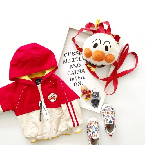 Красный Tonytaobaby/новая зимняя одежда для мальчиков и девочек; бархатная куртка с рисунком; детская зимняя куртка - Цвет: Красный