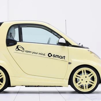 

2pc Car Stickers Door Sticker DIY Self Adhesive Vinyl Film for Fortwo Forfour Fourjoy Smart Camera Speed Car Accessories