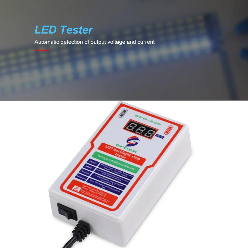 

0-300V Output LED Tester LED TV Backlight Tester Multi-Function LED Strip Bead Test Tool Detector Repair Tools