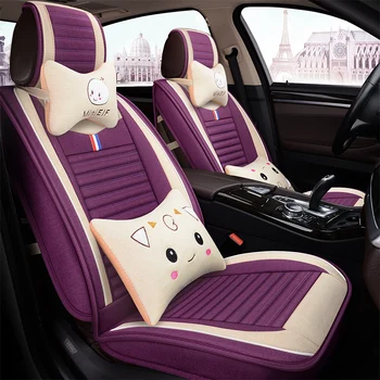 

Full Coverage flax fiber car seat cover auto seats covers for Citroen c1 celysee ds3 c4 ds4 c5 ds5 c3 aircross c4aircross