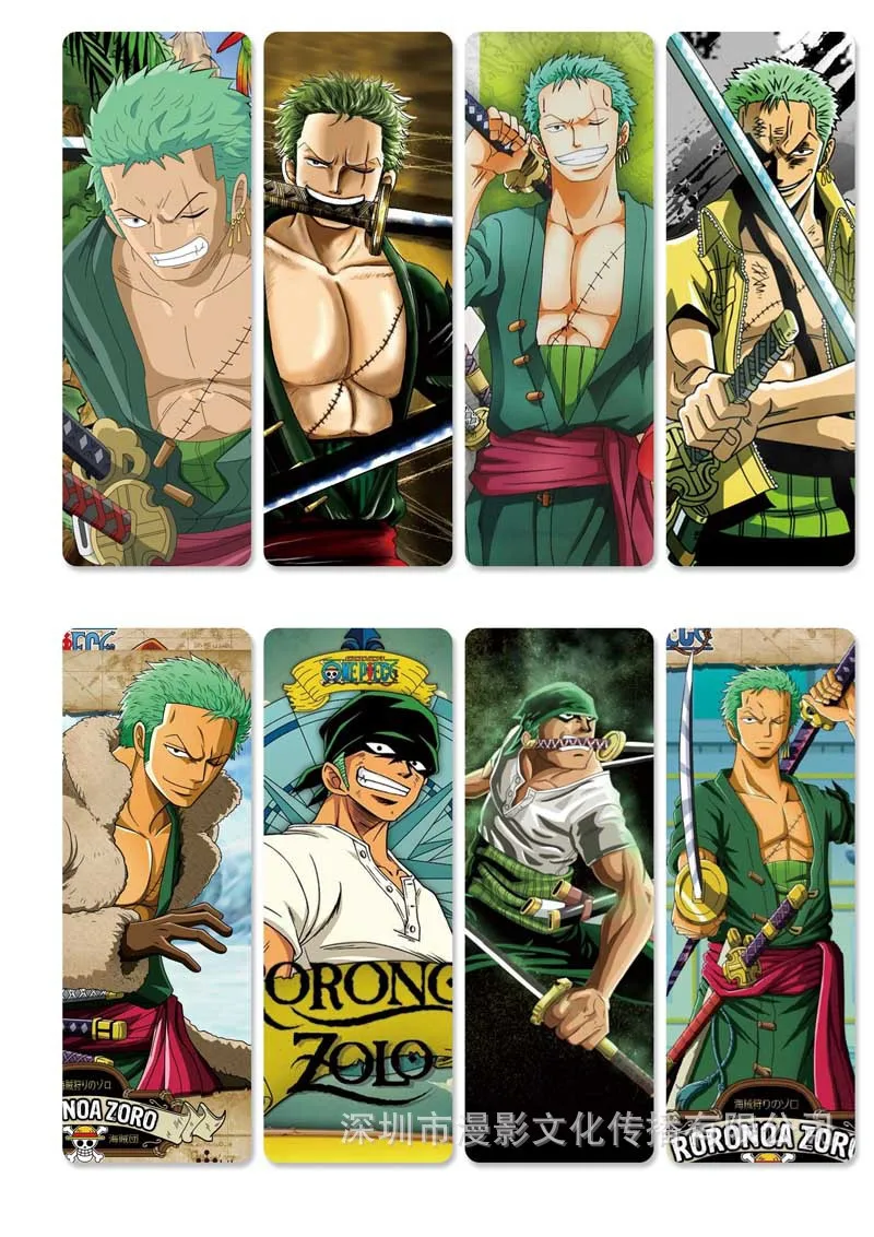 10 компл./лот Аниме ONE PIECE закладки для книг Луффи Зоро Нами и Чоппер Усопп с изображениями героев мультфильмов, модная одежда книжная Обложка из ПВХ mark офисные школьные принадлежности подарок - Цвет: I