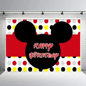 

Happy birthday party background photographic backdrop photo booth studio baby shower candy table banner poster vinyl B-887