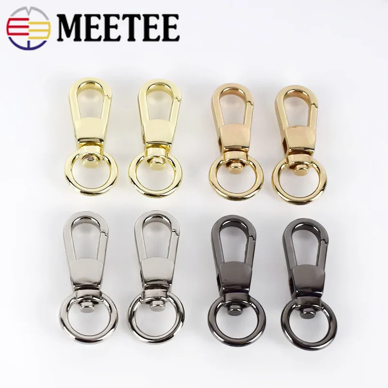 Meetee 5/10/20 шт. 11 мм сумки цепные пряжки металлическая кожа триггер кошелек ремешок