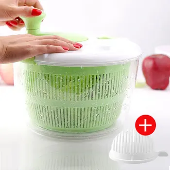 

ZLCA Vegetables Dryer Salad Spinner Fruits Basket Fruit Wash Clean Basket Storage Washer Drying Machine Kitchen Home Tools