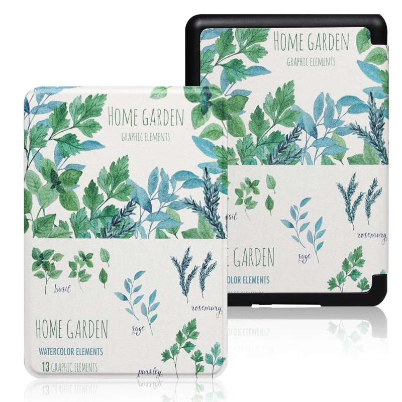 

Slim Smart Cover Case for Kindle paperwhite 4 Printed Pattern PU Leather cover for kindle paperwhite 4 10th 2018 case