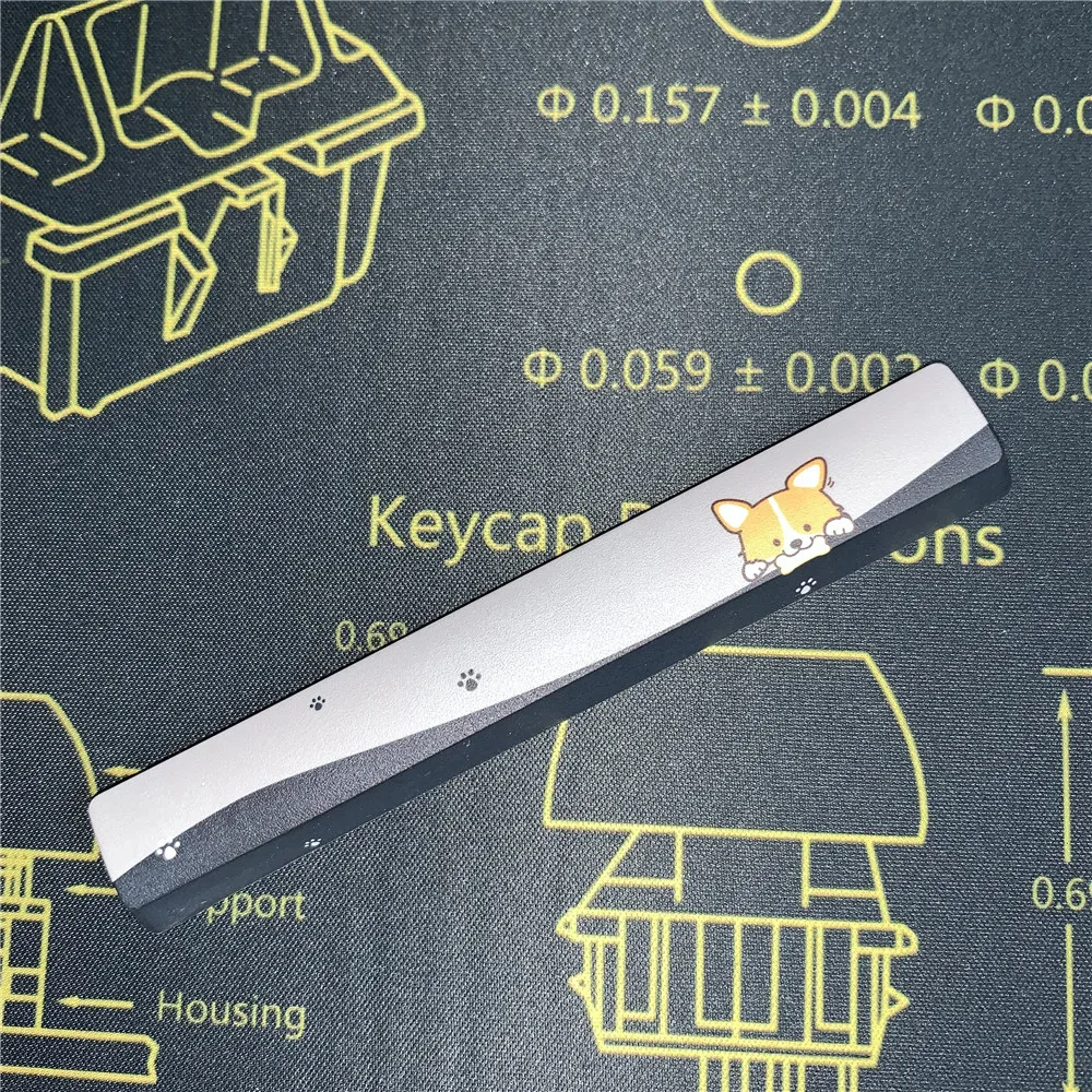 Сублимация Ремесло OEM профиль 6.25U PBT космические колпачки для Cherry MX переключатели механическая клавиатура Красочные крышки ключа пространство - Цвет: Space key  2