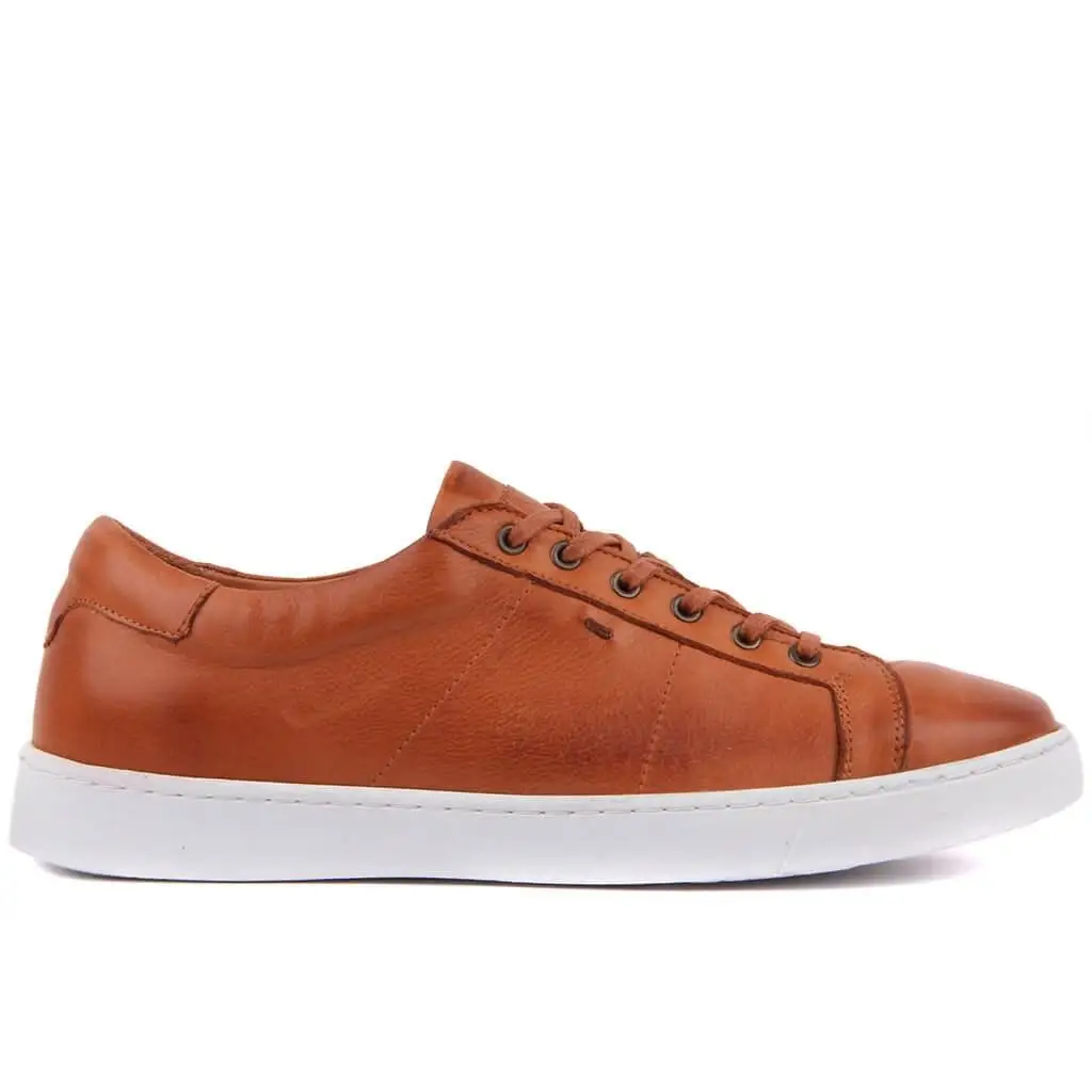 

Sail Lakers-Tan Leather Men 'S Casual Shoes