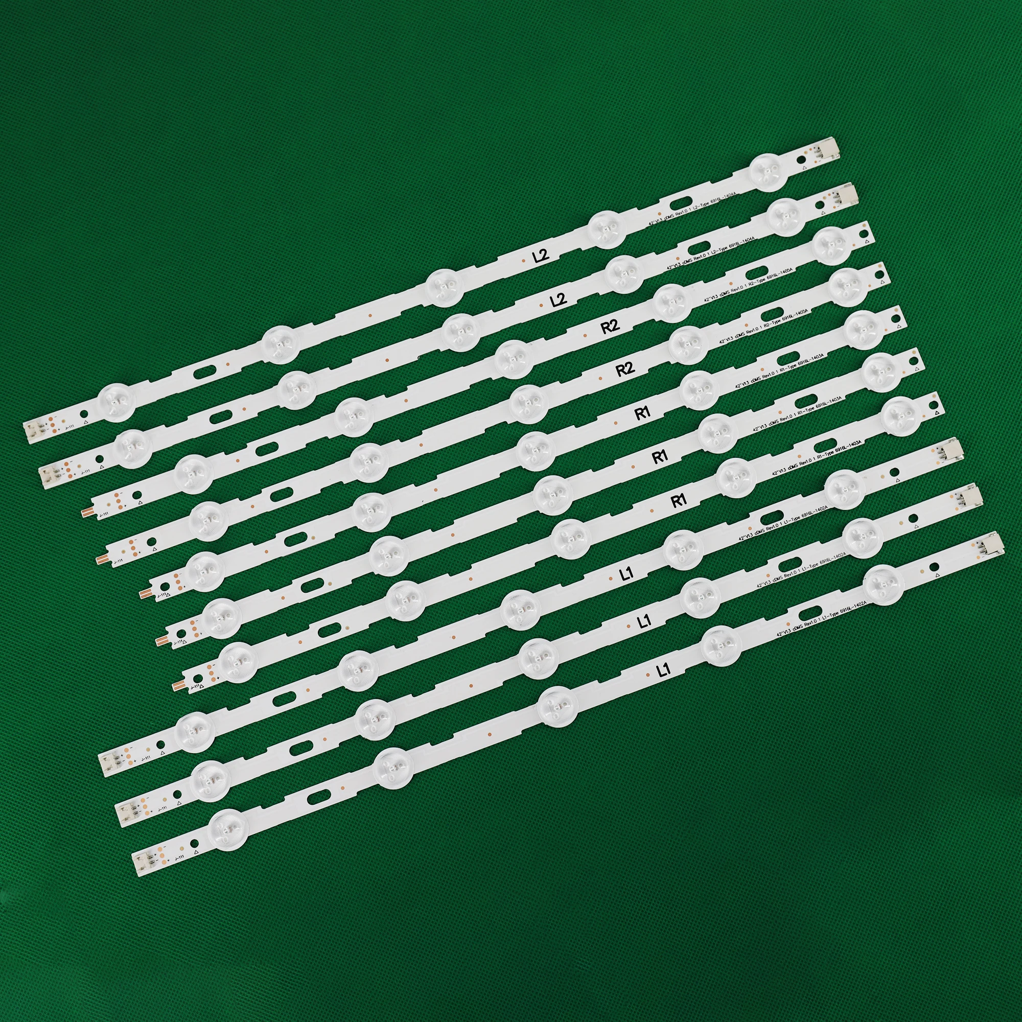 100 New 10pcs/Kit LED strips for LG 42 TV 42LN5200 UM 42LN5300 UB LC420DUE SFR5 6916L 1402A