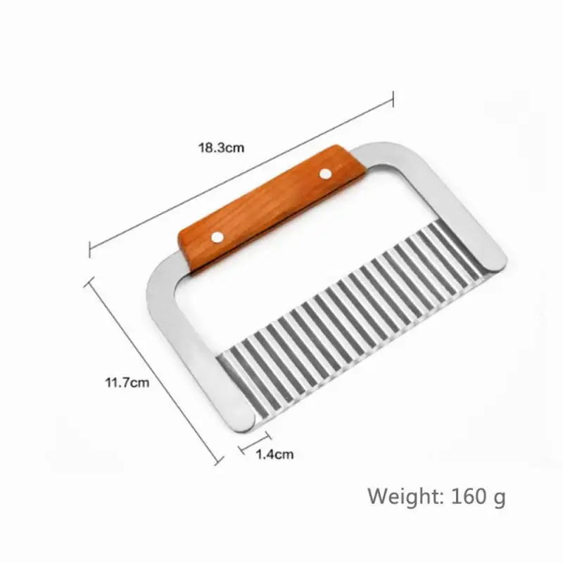 Corrugated Cutting Tool For Cutting Salads, Knife And Potato Slicer, Steel Blade, Peeler Kitchen Utensils