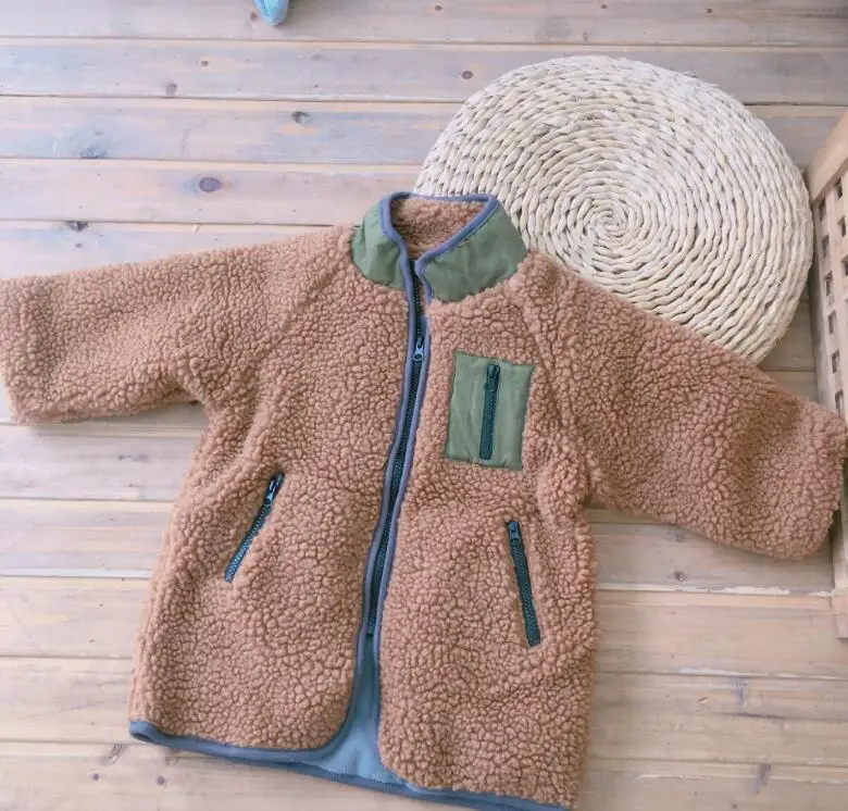 Г. Новинка,, пальто с мехом для мальчиков и девочек Утепленная зимняя детская куртка с длинными рукавами на возраст от 2 до 7 лет, HH520