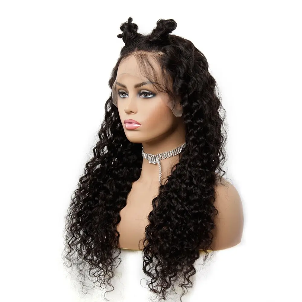 13x4 Lace Front Wigs Pre Plucked Brazilian Hair Remy Water Wave Glueless Short Human Hair Wigs For Black Womten 8-26'' 150%