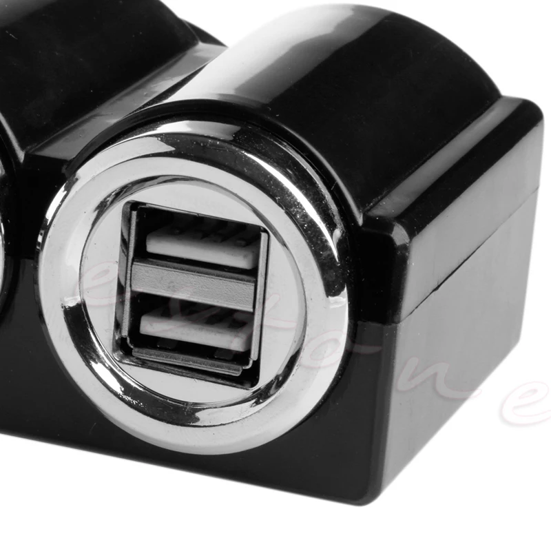 1 шт. USB 4 Way розетка для автомобильного прикуривателя сплиттер зарядное устройство адаптер питания DC 12 V-24 V